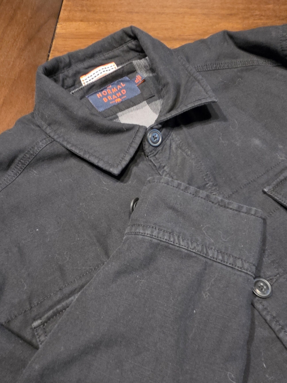 The Normal Brand Men's Dark Gray Shirt Jacket